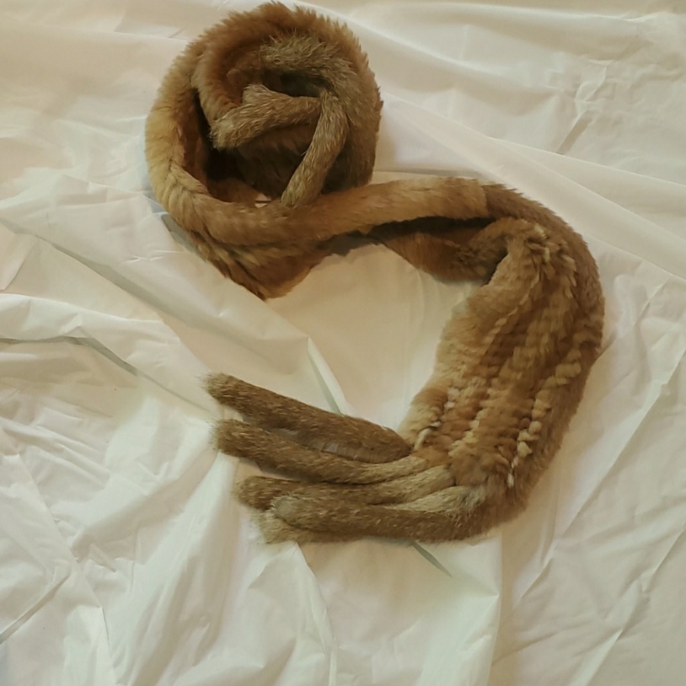 Rabbit fur stole